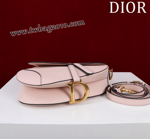 Dior专柜新款迪奥高仿原单长肩带大小号牛皮马鞍包手拎斜挎包 djfk1811